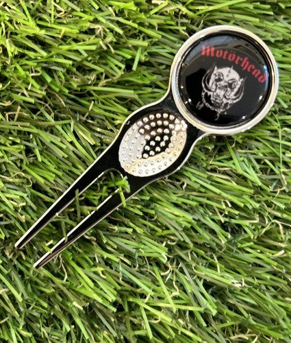 MOTORHEAD METAL GOLF BALL MARKER AND PITCH REPAIR TOOL