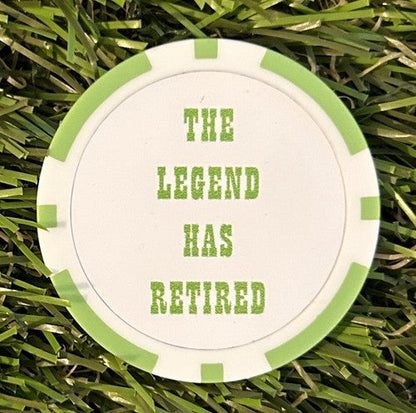 6 Retirement Poker Chips