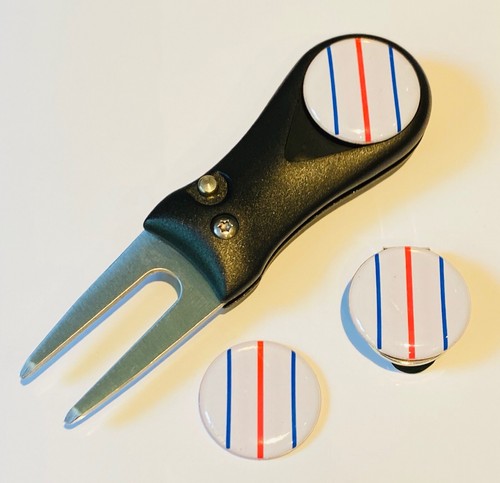 Triple Track Golf Ball Line Marker Pitchfotk Hatclip  Marker Sets For