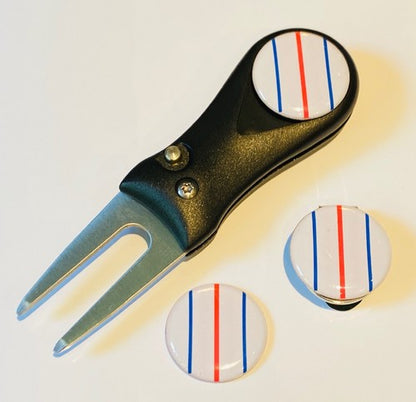 Triple Track Golf Ball Line Marker Pitchfotk Hatclip  Marker Sets For