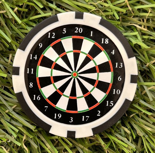 Dartboard Golf  Poker Chip Marker