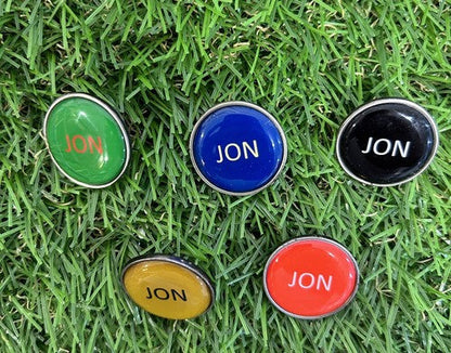 5 Personalised Spike Golf Markers