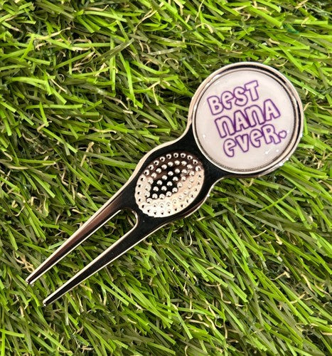 BEST NANA EVER GOLF BALL MARKER AND PITCH REPAIR TOOL