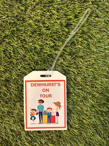 Luxury Luggage Tag Address ID Name Tag Acrylic Personalised Suitcase L