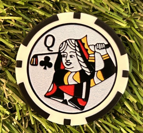 King And Queen of Clubs Poker Chips