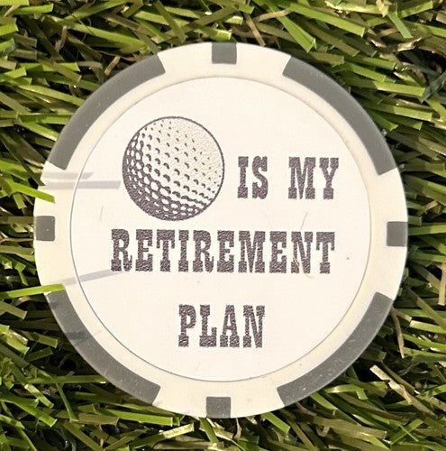 6 Retirement Poker Chips