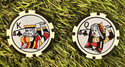 King And Queen of Clubs Poker Chips