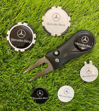 Mercedes Pitchfork Magnetic Hat Clip With 4 Mercedes Markers And 2 Pok