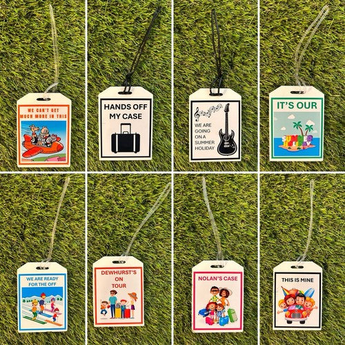 Luxury Luggage Tag Address ID Name Tag Acrylic Personalised Suitcase L