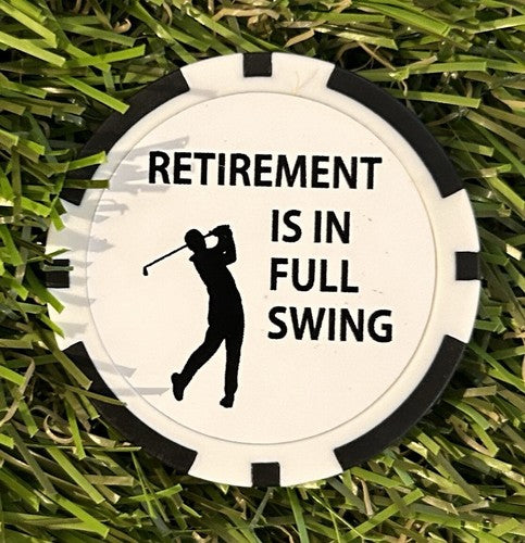 6 Retirement Poker Chips