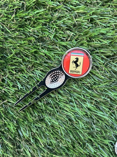 FERRARI GOLF BALL MARKER AND PITCH REPAIR TOOL