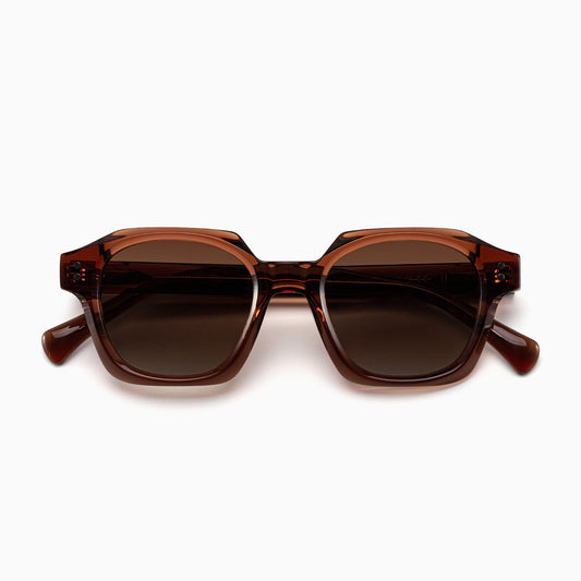 THEO Polarised Sunglasses, Unisex, Brown by TrueVivid