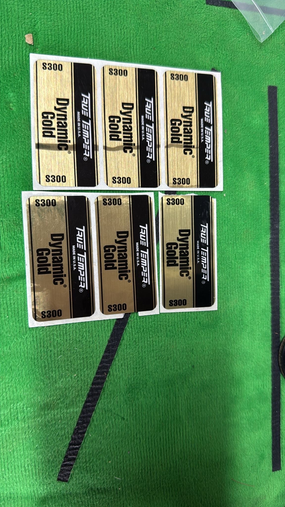 Dynamic Gold Labels S300 x6