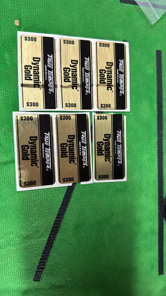 Dynamic Gold Labels S300 x6