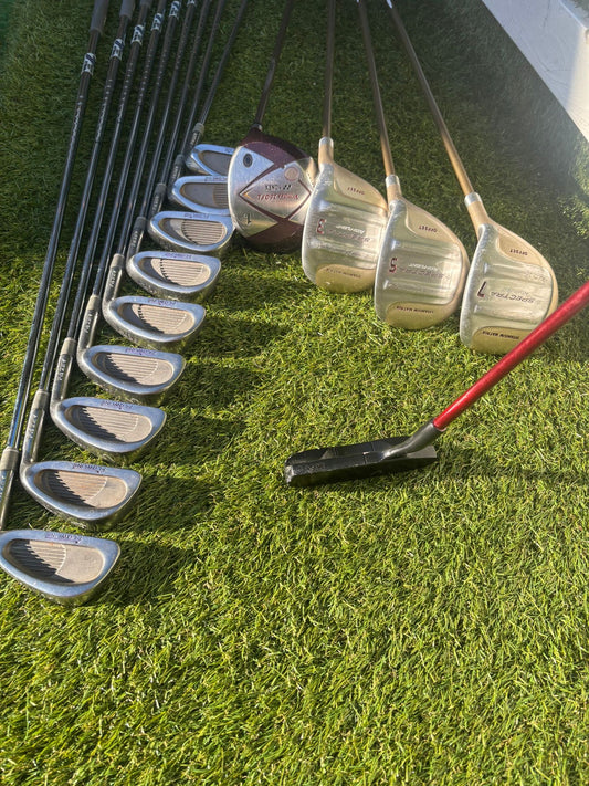 Ladies-Friendly Full Golf Set | Yonex Driver + Fazer Woods + Fazer HOT-1 Irons + Wilson Bag (13 Clubs)
