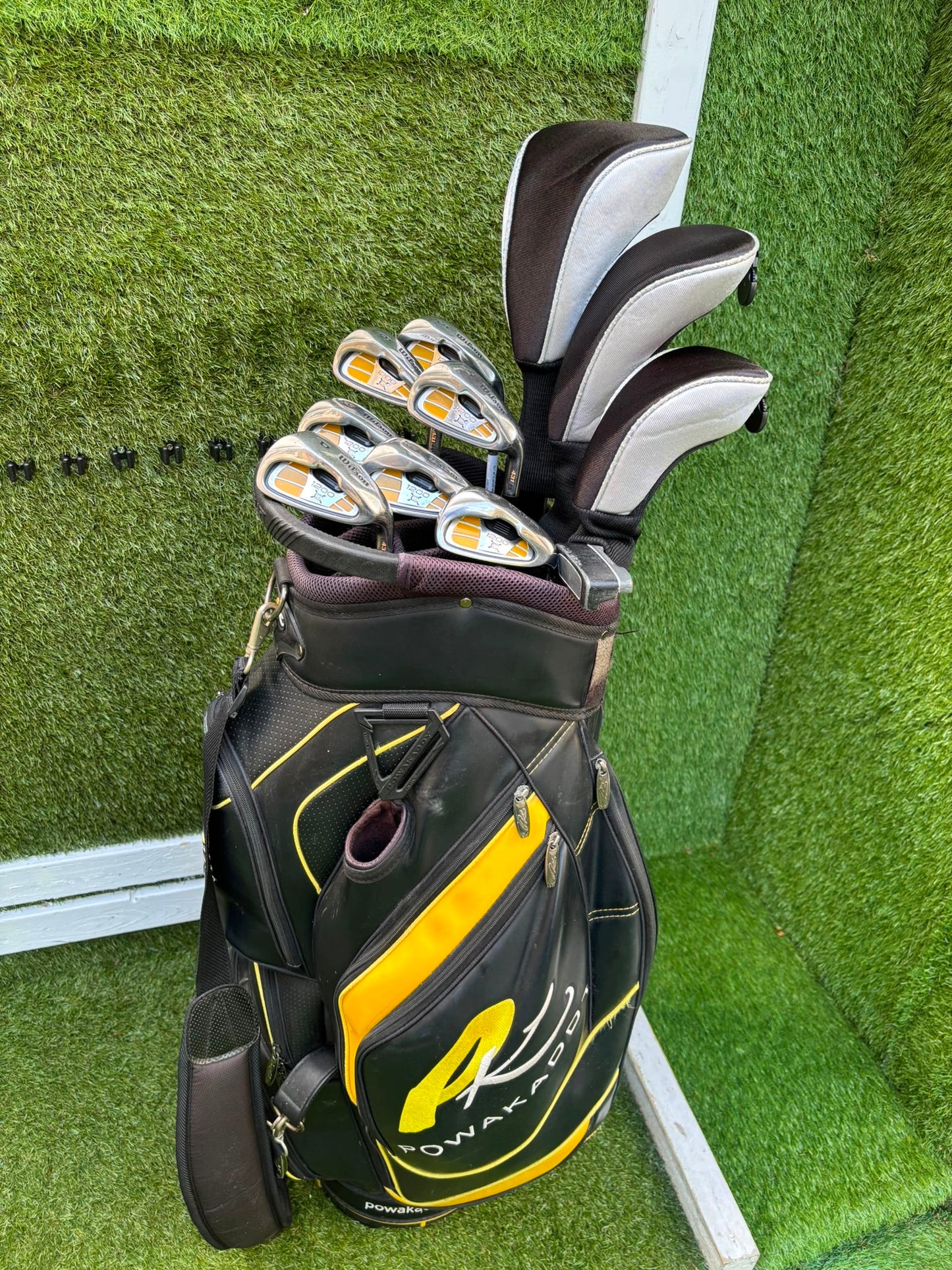 Wilson 1200 CG Golf Set with X31 Driver, RAM Hybrid & Powakaddy Cart Bag