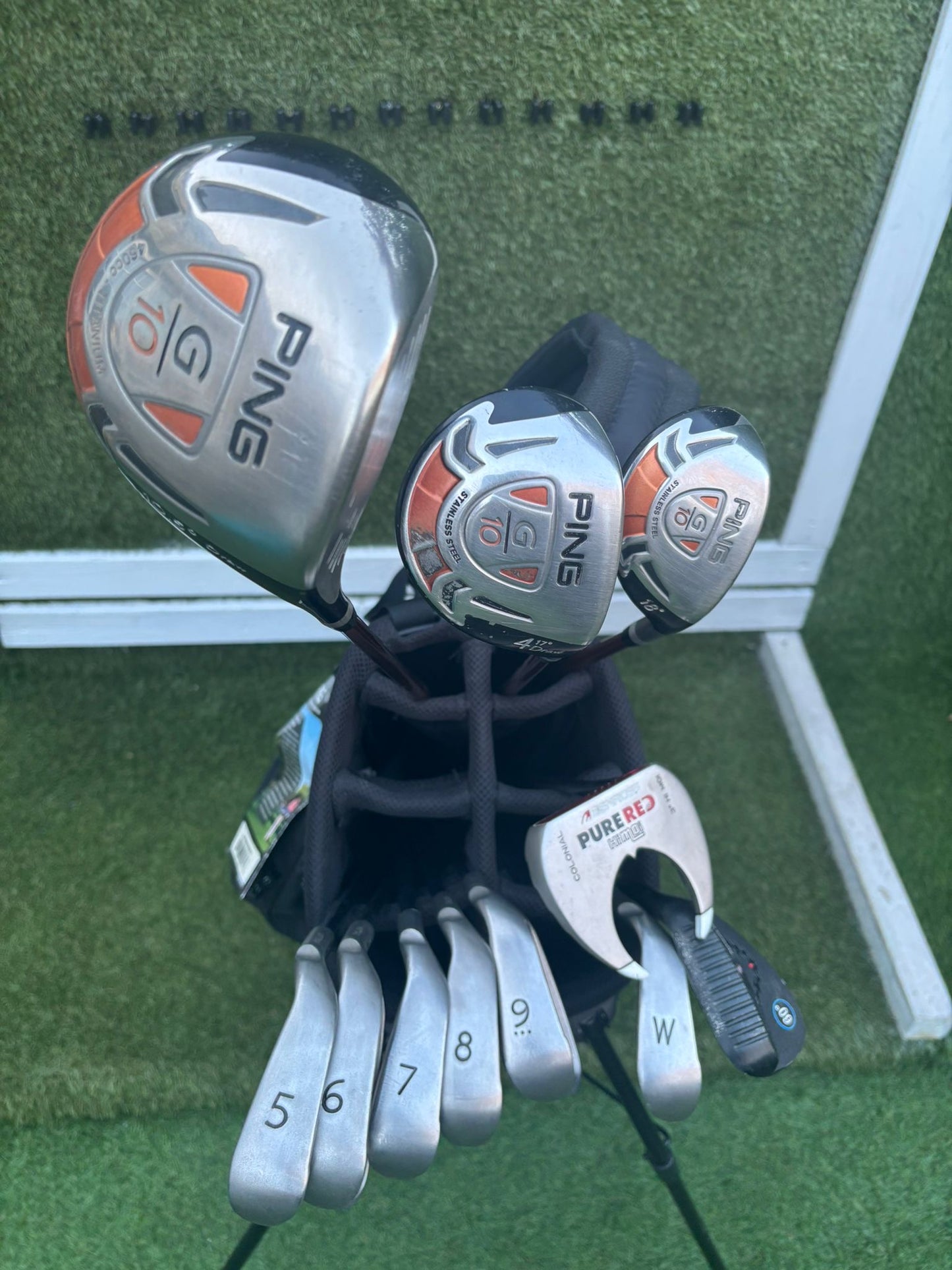 🔥 Ping G10 Full Set (5–PW + SW) + G10 Driver / 4 Wood / Hybrid + Ping Stand Bag