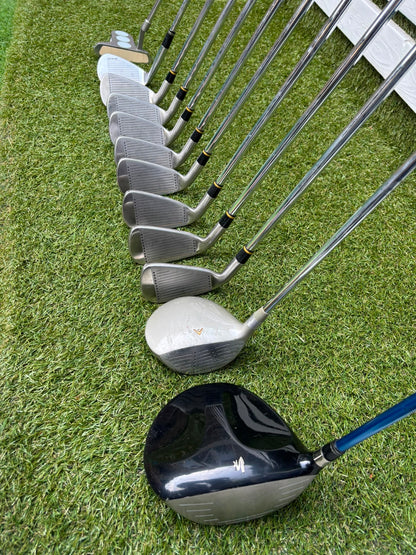 PowerBilt TPS 7.0 Irons, Cobra Driver, Slazenger 3 Wood & TaylorMade Cart Bag – Complete Golf Package