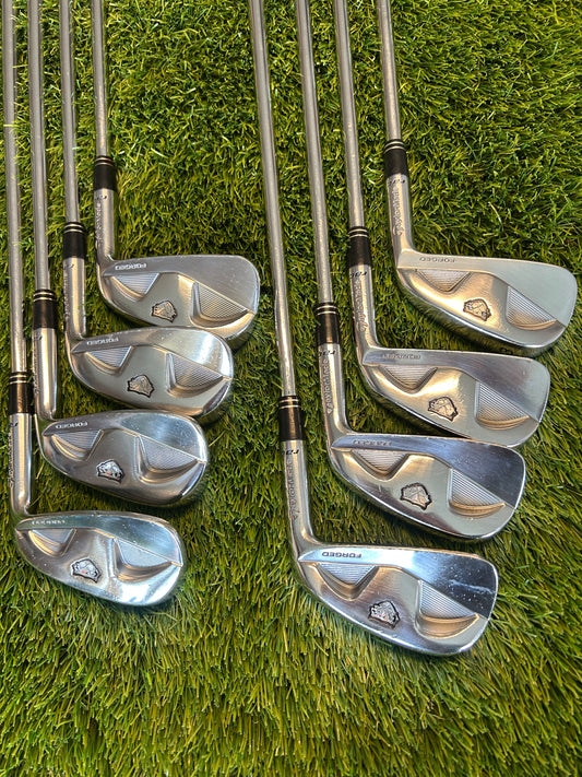TaylorMade Rac Tour preferred Iron Set 3-PW Forged Recently Fitted Grips Steel 6.0 (stiff) Shaft - RH Free P&P