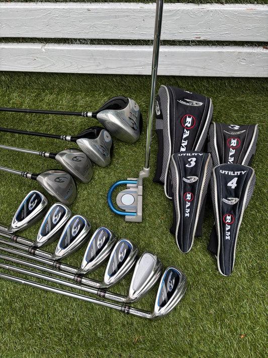 RAM Concept SG Full Golf Set 5–SW + 460cc Driver, Hybrids, Putter & Cart Bag