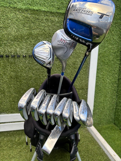 Jack Nicklaus Bear Iron Set + John Letters Driver + Woods + Bag – Full Starter Setup