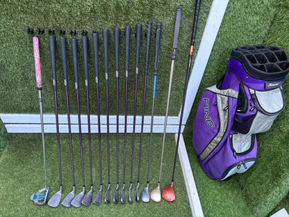 Yonex Super ADX 400 Ladies Golf Set with TaylorMade Burner Woods & PING Bag