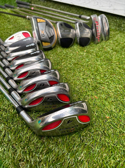 RAM Laser Hybrid Iron Set with GX7 Driver Wood, Steelhead Plus Woods & Powakaddy Bag