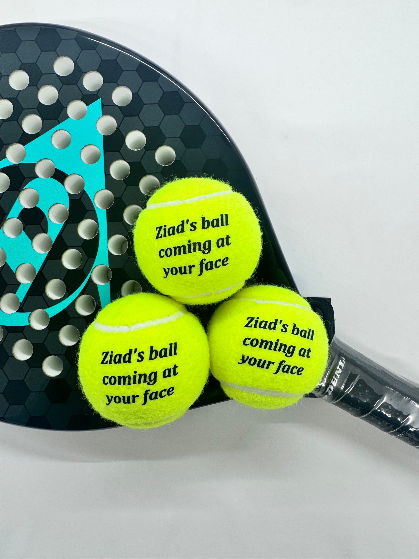 NTB - Personalised Padel Balls - Standard text edition