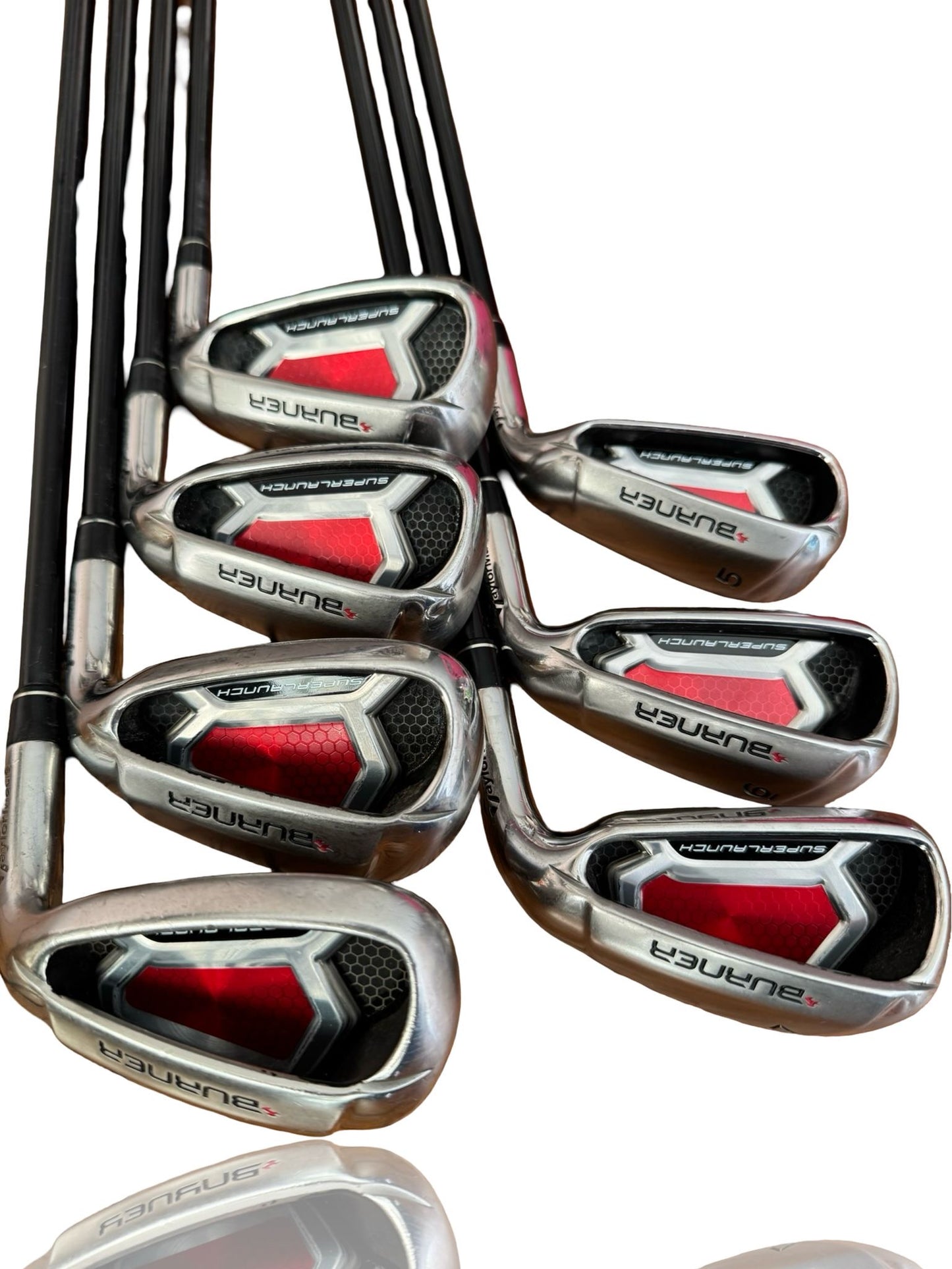 Taylormade Burner Superlaunch Irons 5-PW & Gap Wedge Graphite Stiff Shafts R/H Fast Delivery
