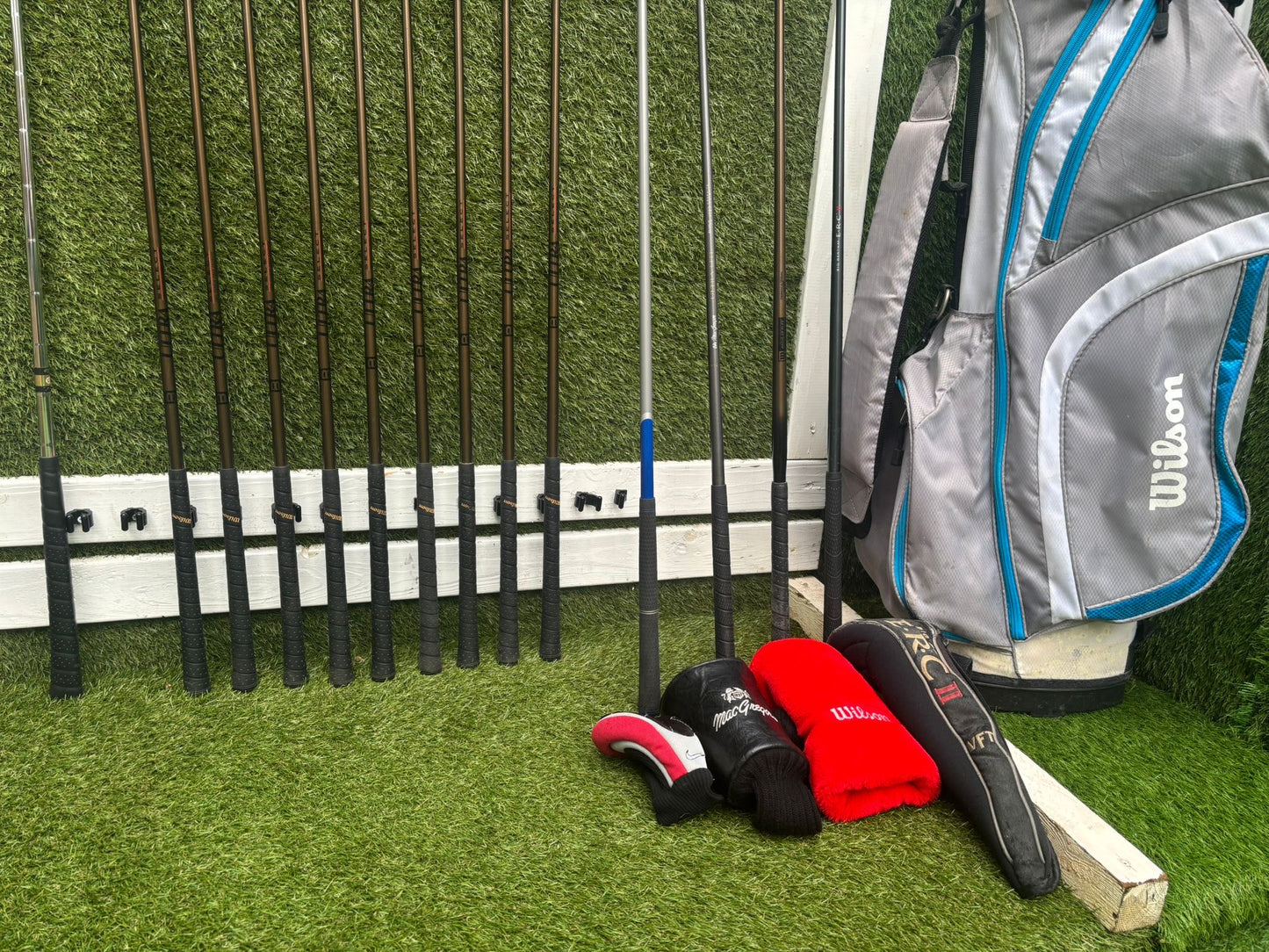 LEFT-HANDED Wilson Ultra Select Irons (3–SW) + Big Bertha Driver + Woods + Hybrid (14 Clubs)