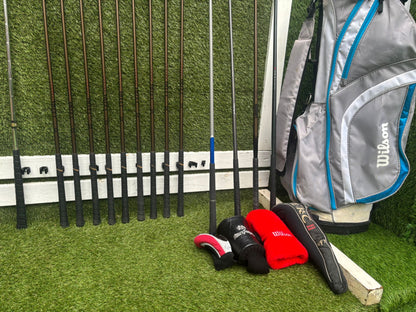 LEFT-HANDED Wilson Ultra Select Irons (3–SW) + Big Bertha Driver + Woods + Hybrid (14 Clubs)