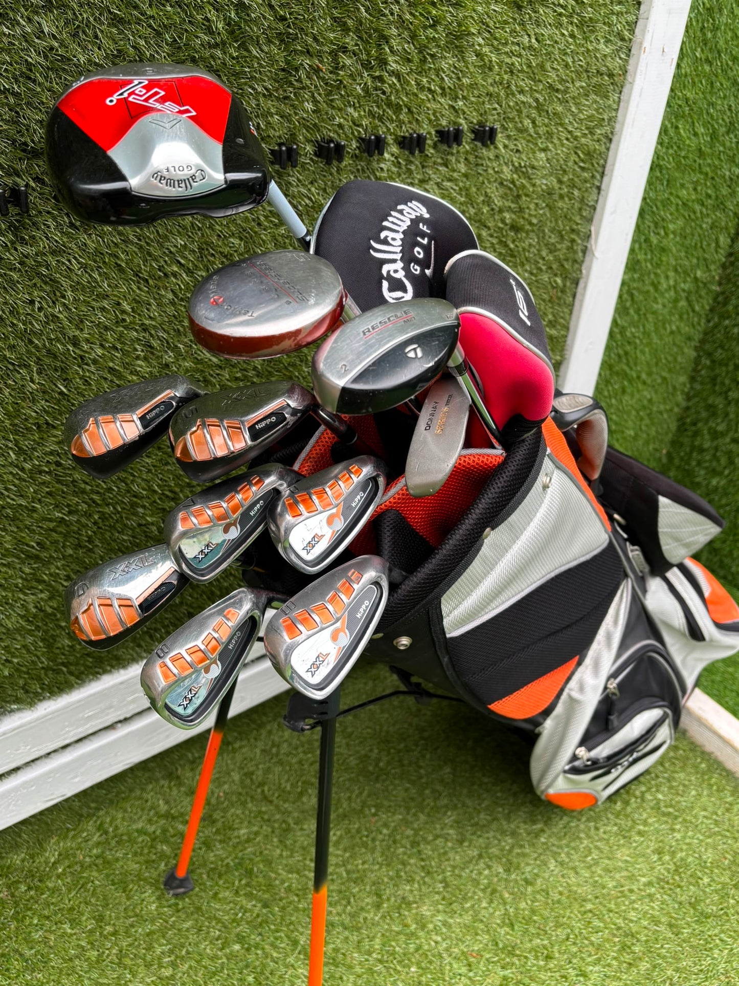 Hippo XXL Golf Set with Callaway FT-i Draw Driver, TaylorMade Rescue & Hex Stand Bag