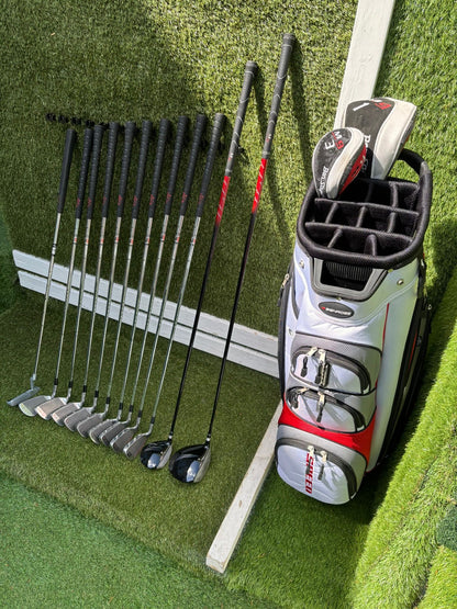 Howson DJ 200 Oversize Irons 3-SW + Ben Sayers M9 Woods & New Benross Bag