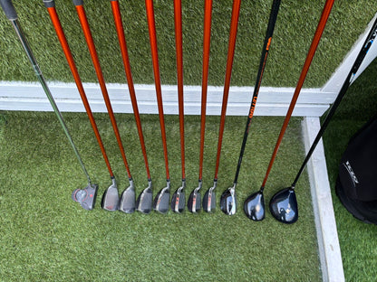 Hippo XXL Iron Set + TaylorMade r7 Rescue Hybrid + Integra Driver + Izzo Stand Bag
