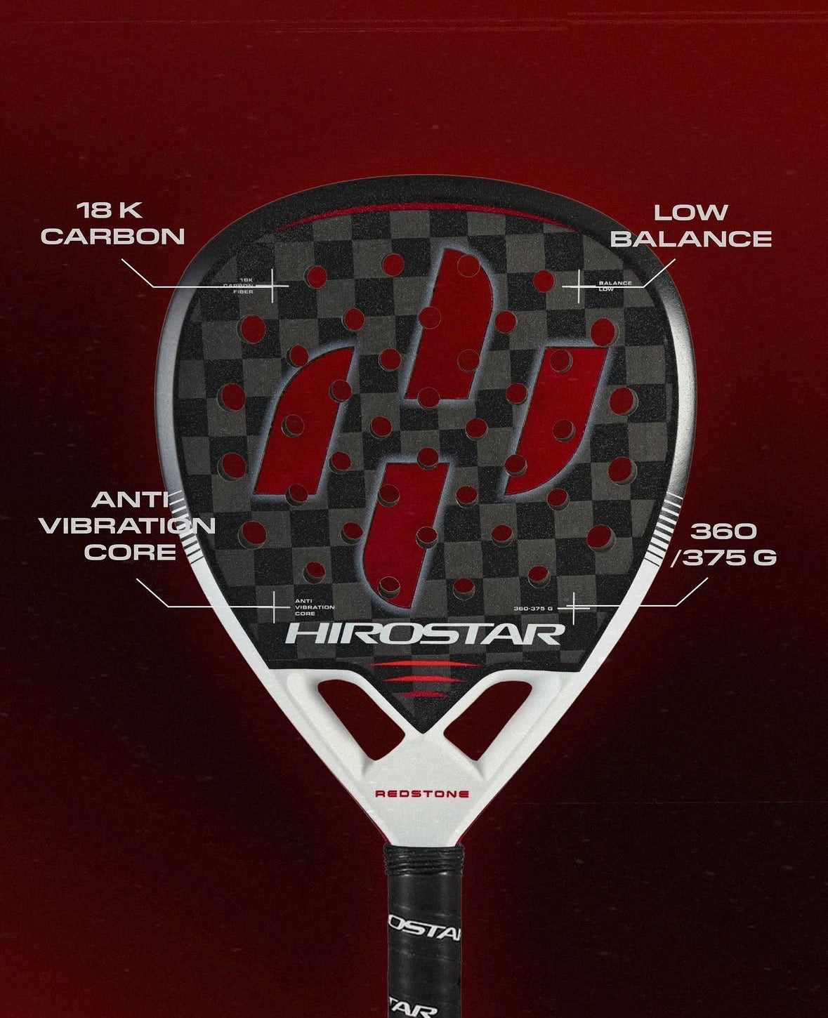 Hirostar Redstone - Padel Racket