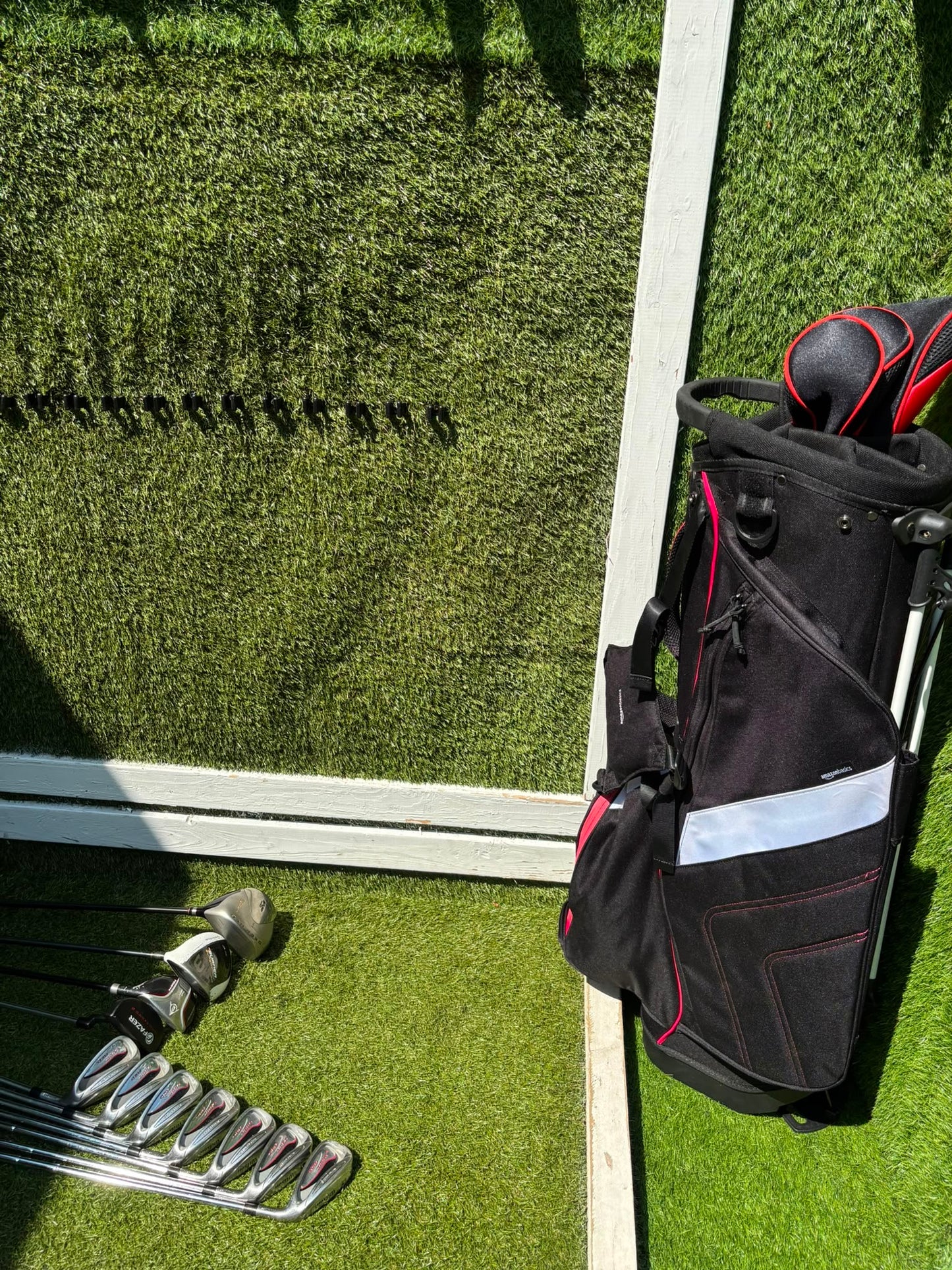 Wilson Deep Red Irons, TaylorMade Burner 3.0 Fairway Wood, Wilson Driver & Brand New Stand Bag