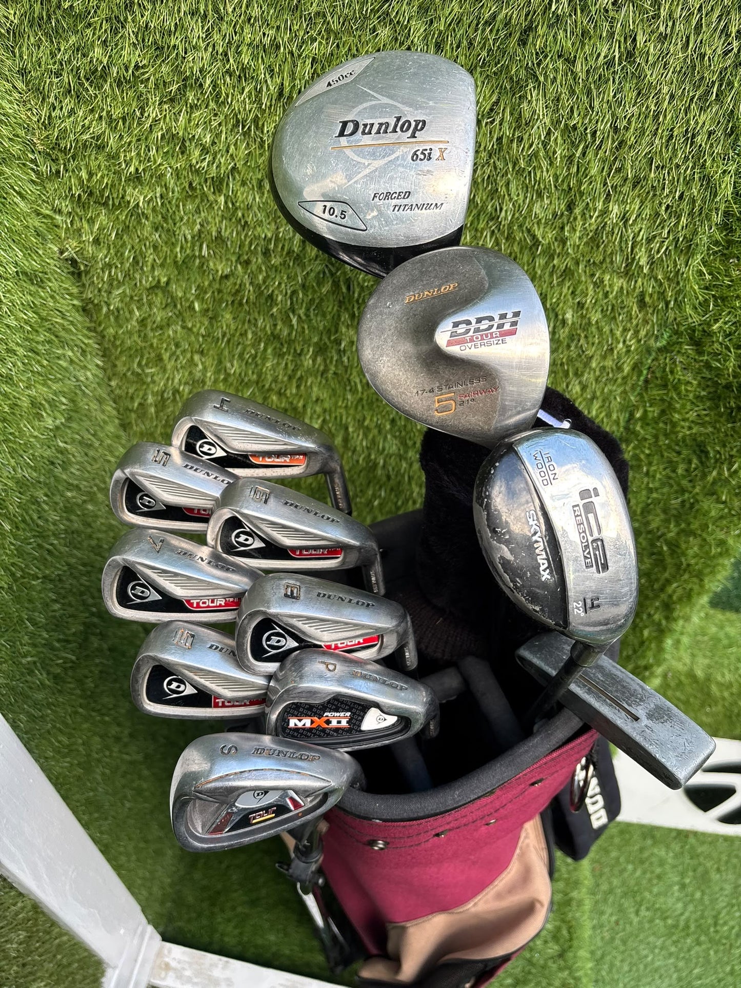 Dunlop Starter Golf Set – Tour TP II Irons, 450cc Driver, Hybrid & Dunlop Stand Bag