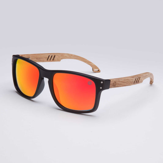 Bells Beach –Union of Surf Mens Polarised Sunglasses with Real Wood Arms