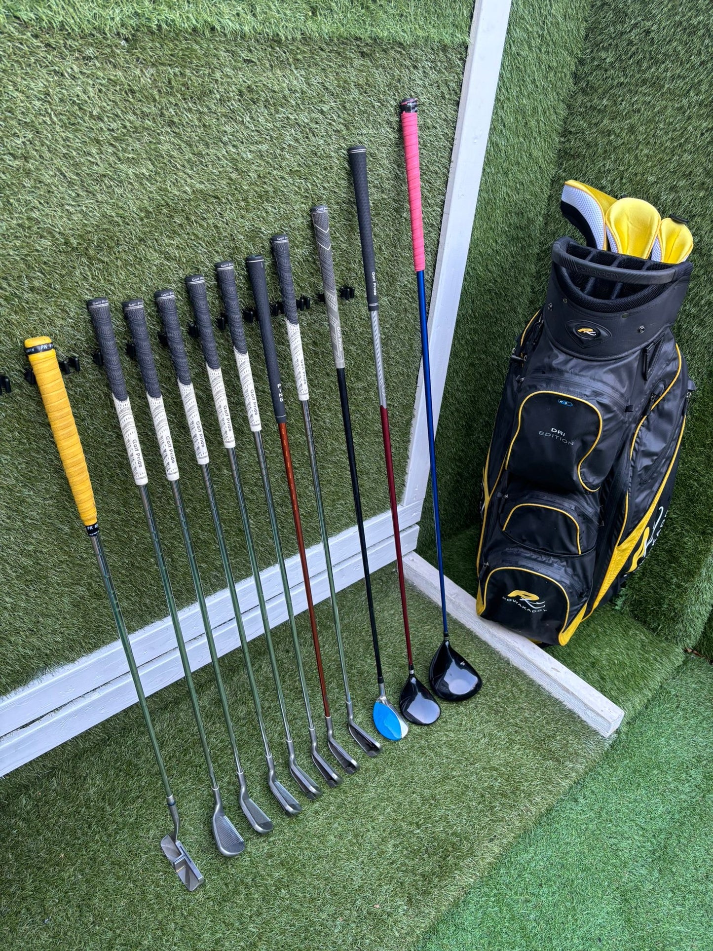 🔥 Ping G10 Irons (5–SW) + Cobra Driver + Ping G15 3 Wood + TaylorMade Hybrid + PowaKaddy Dri Waterproof Bag