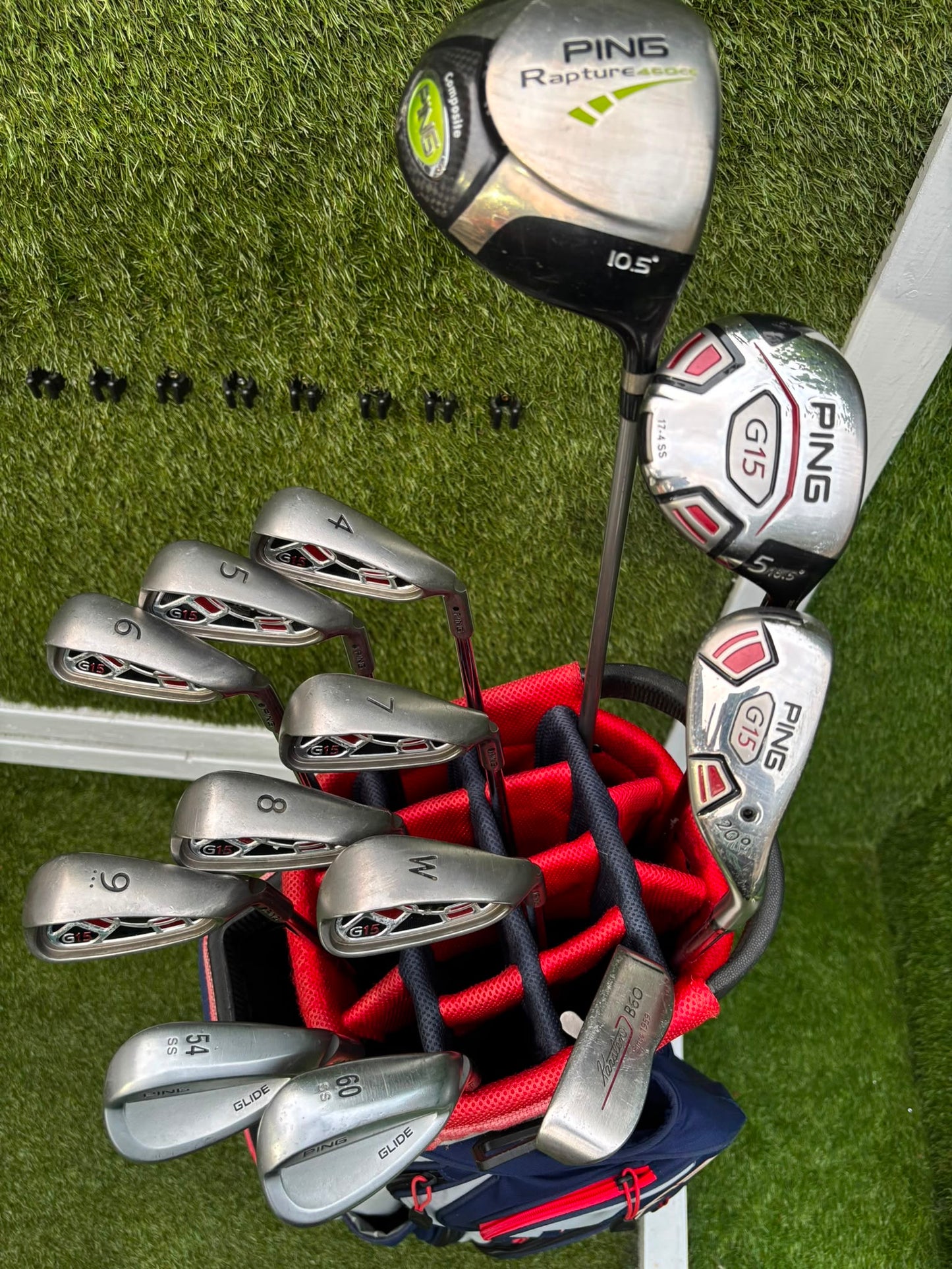 Ping G15 Complete Golf Set + Rapture Driver, Glide Wedges & Cobra Cart Bag