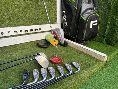 Ben Sayers M9 Full Graphite Golf Set + Forgan Bag + Matching Trolley