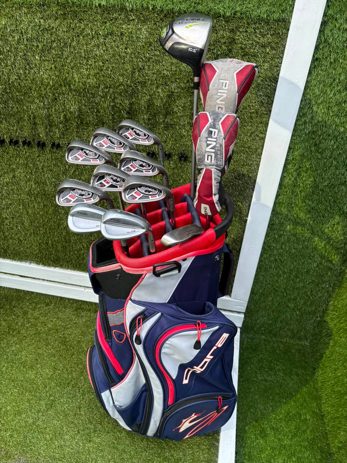 Ping G15 Complete Golf Set + Rapture Driver, Glide Wedges & Cobra Cart Bag