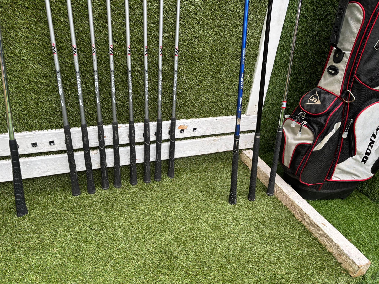 Slazenger Big Ezee Iron-Wood Golf Set V300 Driver Hybrid Stand Bag Free P&P