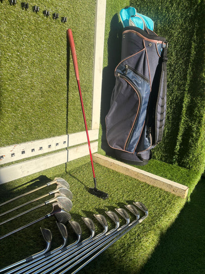 Ladies-Friendly Full Golf Set | Yonex Driver + Fazer Woods + Fazer HOT-1 Irons + Wilson Bag (13 Clubs)
