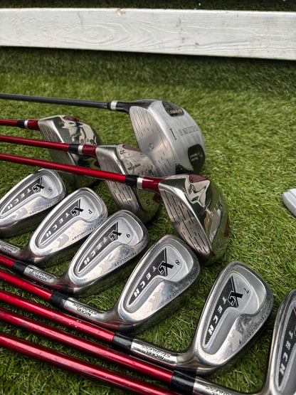 Golden Bear Irons + Xs Tech Woods + Donnay Driver + Callaway Stand Bag – 12-Club Golf Set