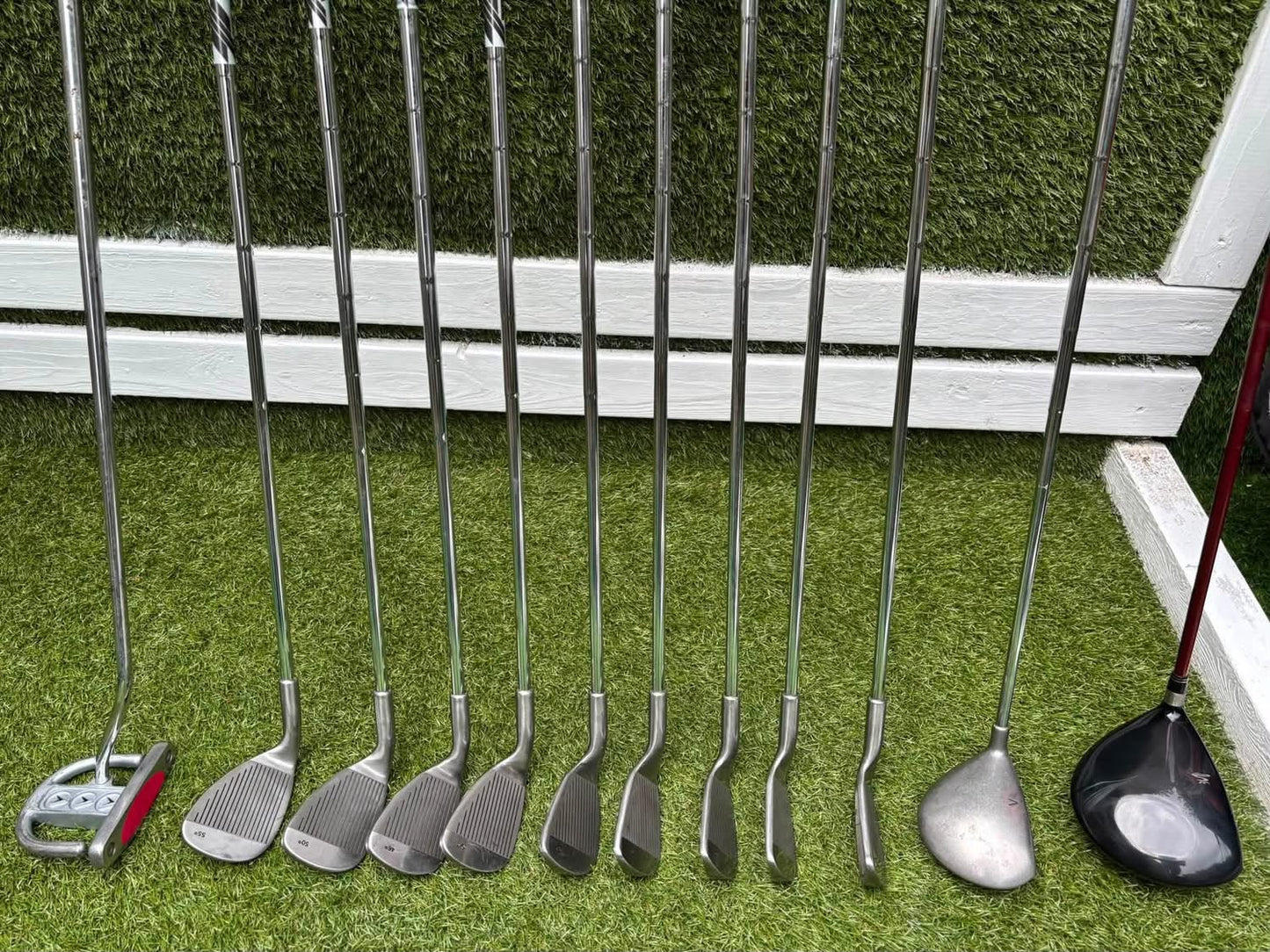 Maple Leaf Competitive Edge Irons + King Cobra Driver, 3 Wood, Zucci Putter & PowaKaddy Bag