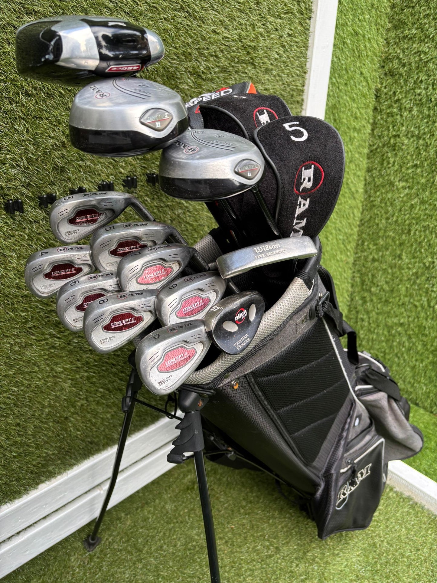 RAM Concept II Complete Golf Set – 13 Clubs & RAM Stand Bag