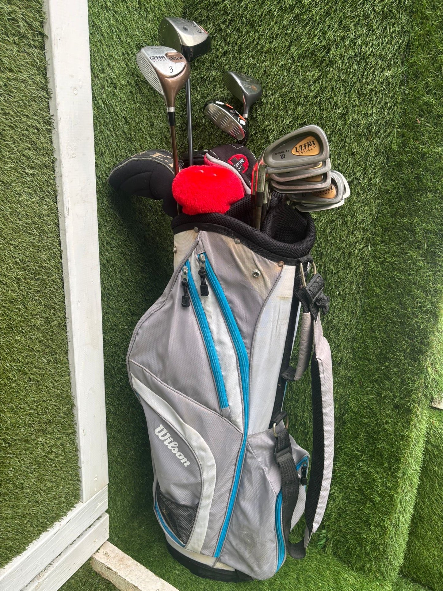 LEFT-HANDED Wilson Ultra Select Irons (3–SW) + Big Bertha Driver + Woods + Hybrid (14 Clubs)