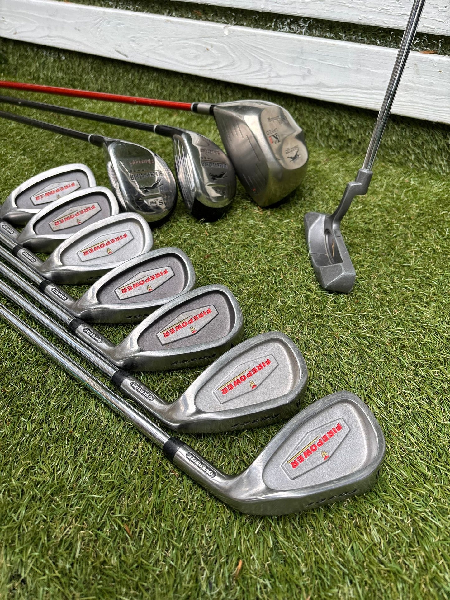 Fazer FirePower Irons 5-SW + Slazenger Woods + Waterproof Stand Bag