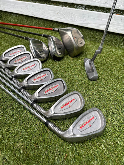 Fazer FirePower Irons 5-SW + Slazenger Woods + Waterproof Stand Bag